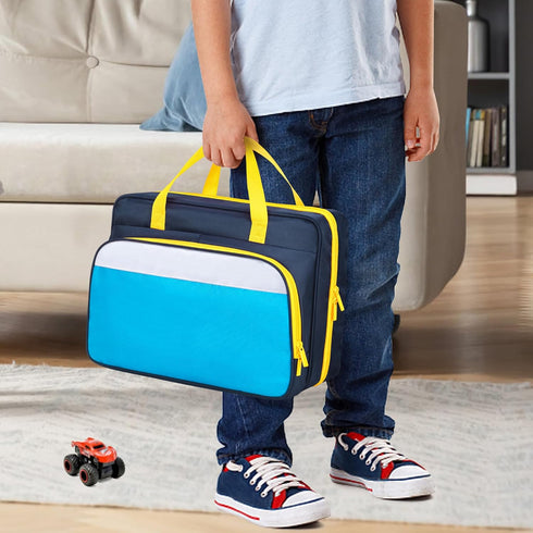 1:64 34 CURMIO Carrying Case Compatible with Monster Jam Trucks, Portable Scale Monster Truck Bag Holding Toy Cars