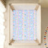 miaozhen 1 Pack 52x28 Cotton Baby Crib Sheets Soft Stretchy Princess Dress Crown Cartoon Crib Mattress Sheet