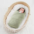 Cozy 40x30 Inch Baby Blanket Warm Newborn Swaddle Receiving Knit Blanket Soft Stretchable for Boys Girls Sage Green