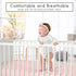 Sweet Jojo Designs Fitted Baby Crib Sheets, Blush Pink, Standard Size for Girls, Infant Nursery, Toddler Room