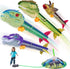 Dinosaur Toy Rocket Launcher for Kids - Launches Up to 100 Ft, 4 Rockets, Outdoor Toys, Birthday Gifts for Ages 3-12