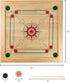 Carrom Board Game - Classic Strike and Pocket Table Game with Cue Sticks, Coins, Queen and Striker