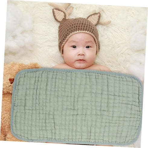LOORGVEL 6pcs Cotton Burp Cloths Soft Muslin Washcloths for Newborns Absorbent Towels for Drool Sweat and Burping