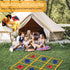Gocasmus 4ft 4ft Tic Tac Toe Game - x Outdoor Yard Giant Tic Tac Toe for Backyard, Camping, Lawn, Portable No Assembly