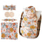 AQOKKA Newborn Receiving Blanket with Bow Hat Headband Wooden Card Set Newborns