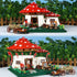 2233PCS Sets,Creative 6+ Bibilock Mushroom House Building Blocks Ideals Treehouse Building Blocks, Best Present