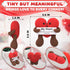 Heart Plush Gift for Her, Him - Crochet Plushies Stuffed Hearts Gift with Motivational Card | Crochet Heart Soft