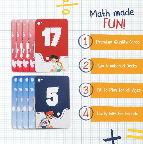 It's Mathive Card Game for Kids – Interactive Math Learning Game for Teens and Adults, Fun and Educational