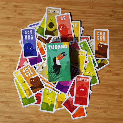 Tucano Card Game - Tropical Strategy Adventure of Juicy Fruits, Fun Family Game for Kids & Adults, Ages 6+