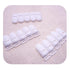 15Pcs/Pack Pacifier Clip Holder Plastic Mitten Binky Clip for DIY Personalized Teething Toys Baby Blankets Bib Chain Holder White Color 15mm