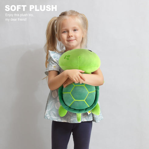 Onsoyours Sea Turtle Cute Plush, Green Soft Stuffed Animal Turtle Pillow, Kawaii Tortoise Toy for Kids (13")