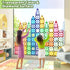 Kids Magnetic Tiles Toys for 3 Year Old Girls and Boys, STEM Learning Toy for Toddlers Ages 3-8 Birthday Gifts