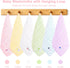 6 Pack 100% 10x10 Inches Muslin Baby Washcloths Cotton Ultra Soft and Absorbent Gentle for Newborn Skin Stretchable