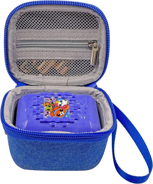 LeoTube Hard Carrying EVA Case for Bitzee Digital Pet - Storage Travel Holder for Kids (Case Only) (Blue)