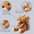 Steiff Phil Plush Squirrel, Premium Stuffed Animal for Kids, Brown, 8"