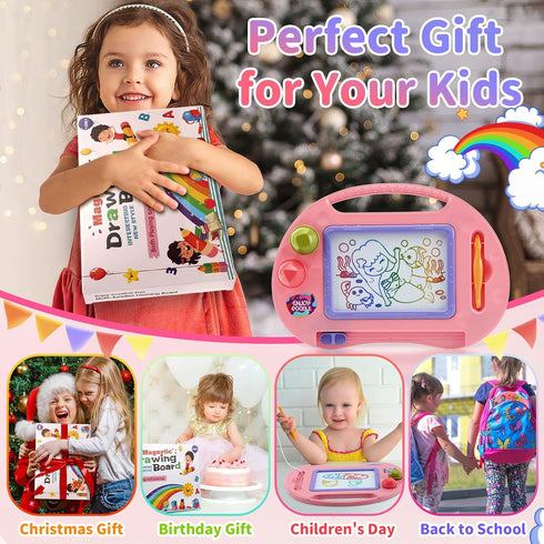 1-2 18 1 2 3 BABLOCVID Toddler Toys,Toys for Year Old Girls,Magnetic Drawing Doodle Board for Kids Toy,Educational