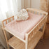 2 Pack, Konssy Waterproof Muslin Changing Pad Cover Quilted Cotton Fitted Diaper Chang Table Cover, Soft Changing Pad