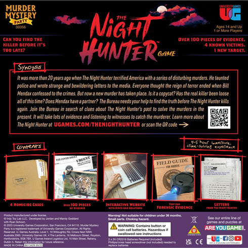14+ Murder Mystery Party | The Night Hunter, Can You Catch The Killer Before It's Too Late? Murder Mystery Party Game