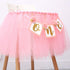 1st GirlBaby WAOUH Tutu Highchair Decoration for Birthday - First Birthday Party for Cake Smash And Photo