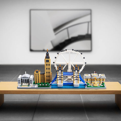 Building Micro Mini Blocks Architecture Skylines Collection, London Bridge Mini Bricks, 3430 Pieces
