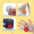 12 3D JOYIN Pcs Sports Balls Fidget Clicker Toys, Printed Sensory Toy Clicker Keychain Fidget Toys for Relief Stress
