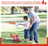 Outdoor Water Sprinklers Set with 4 T Ball for Kids Ages 4-8, Summer Lawn Game Equipment for Boys and Girls
