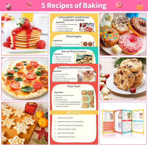 Set, 54 GIFTINBOX Kids Cooking and Baking PCS Complete Kit with Apron and Chef Hat, Real Cooking Utensils and Kitchen