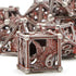 Hollow Metal Dice, HNCCESG DND Dice 3D Eagle Design, 7 pc Bloody Dice Set for Dungeons and Dragons