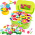 VERTOY Flower Garden Building Toy Set - 143 pcs STEM Educational Activity Toys for 3-6 Year Old Girls, Birthday Gift