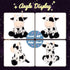 11'' Hopearl LED Plush Smile Cow Lighting Up Stuffed Animal Diary Cattle Floppy Night Lights Glow in The Dark Birthday