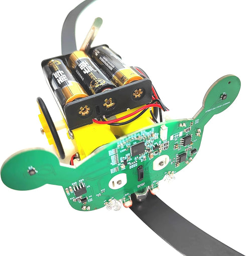 Smart Line Following Robot Kit - Obstacle Avoidance Assembly Project with Music, DIY Educational Robot Toy