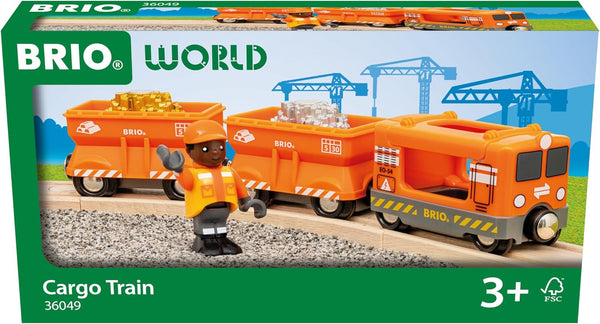 BRIO World 36049 Gold Cargo Train | Toy Train Set for Kids