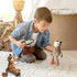 6 Set Zhanmai Pieces Safari Stuffed Animals Plush Jungle Animal Toys for Boys Girls, Lion Elephant Zebra Giraffe Tiger