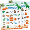 WERNNSAI Watercolor Dinosaur Bingo Party Games - 24 Players Dino Birthday Bingo Cards for Kids