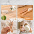 LEAFLINE HUB Set Set Baby Hair Brush and Comb for Newborns Soft Baby Brush with Gentle Goat Bristles Ideal Newborn Hair