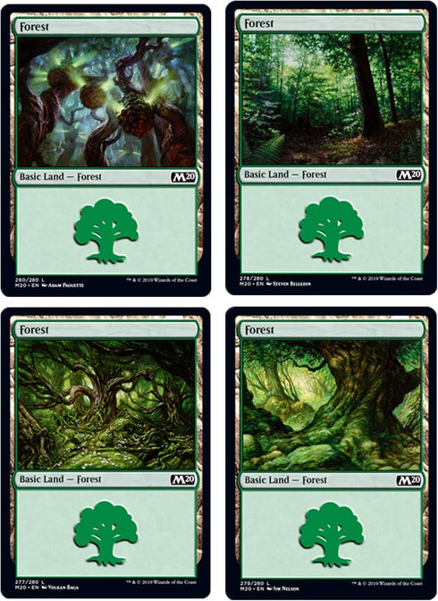 Magic The Gathering Core Set Land Station (400 Cards), Black, 13+ Years