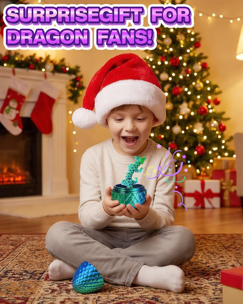 MIZTL 12PACK 3D Printed Dragon Eggs, Easter Basket Stuffers for Children and Teens, Unique Easter Toys & Gifts