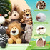 12 8 Inch Set HyDren Pieces Safari Stuffed Animals Jungle Animal Toys Boys Girls Plush Forest Animals Lion Elephant
