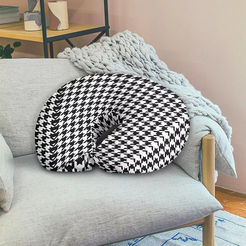 Drnuikhe Slipcover,Tummy Houndstooth Nursing Pillow Covers Stretchy Breastfeeding Pillowcase Breastfeeding Pillow Time