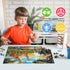 Jeacirio 5-8 100 4-6 4-Pack Kids Puzzles Ages - Wild Animals Puzzles Piece Jigsaw Puzzles for Kids Ages Toddler Puzzle