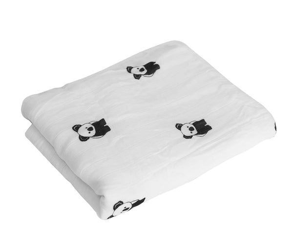 TOTS Summer Blanket, Koala, Black & White