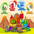 Magnetopia 3-5, Set 4-8 5-7, 3+ Dinosaur Toys Magnetic Tiles for Kids Lava Dinosaur World Magnet Tiles for Kids Ages