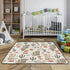 KICPOAY 50 50 Baby Play Mat Cowboy Boot Hats Western x Playpen Mats for Floor Play Gym Crawling Mat Non-Slip Cushioned