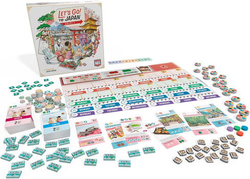 AEG Let's Go! to Japan, Strategy Card Game, Plan Your Dream Vacation, Storytelling & Travel Game, Ages 10+, 1-4 Players