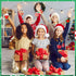 Aoriher 12 Pcs Christmas Plush Ornaments, 3.15 Inch Plush Doll Toy for Xmas Party Favor Gifts