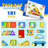 Magnetic Tiles for Kids Ages 3-5 131PCS Building Blocks with 2 Cars, Educational Magnets Toys