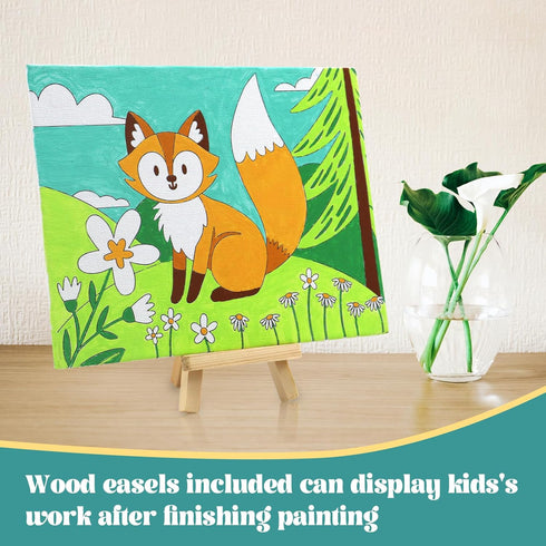 8 Packs 4-8, 48 8 2 8 6x8 goldentime Predrawn Canvas for Painting Kids Painting Canvas for Kids Painting Kits for Kids