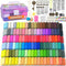 285 Pcs Polymer Clays 120 Bright Colors Oven Bake Clay Non-Sticky Modeling
