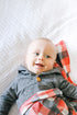 Jack Large Knit Baby Swaddle Blanket by Copper Pearl