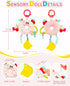 Tummy Jollybaby Baby Pull Vibration Toy - Time Sensory Hanging Toys for Car Seat, Stroller, Crib & Play Gym